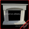 Natural stone marble made indoor used fireplace mantel